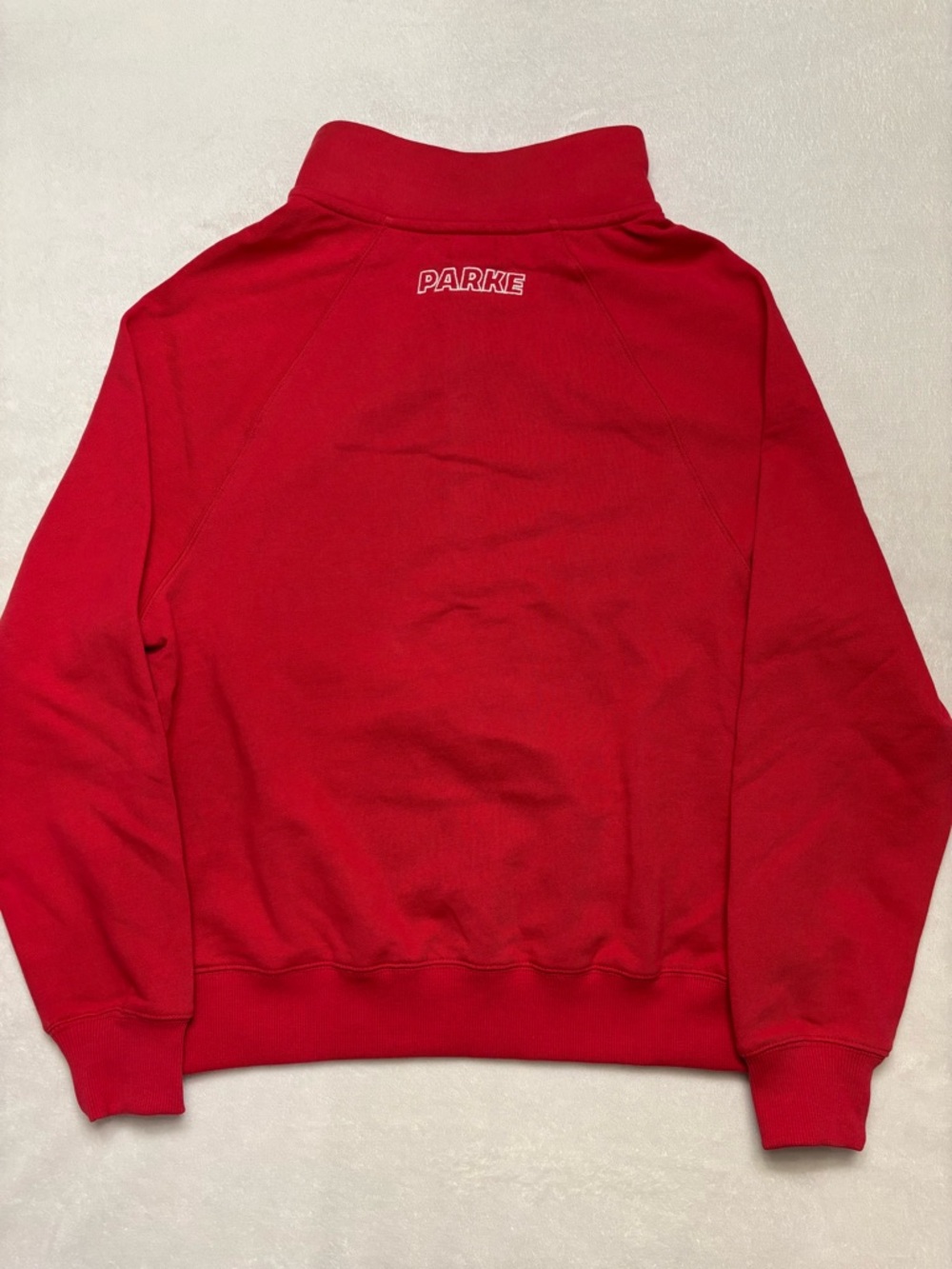 💗 Parke x Target Women's Snap Mockneck Popover Sweatshirt Red NWT Size XXS/XS - Picture 4 of 4